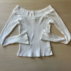 Urban Outfitters Off The Shoulder Ribbed Top